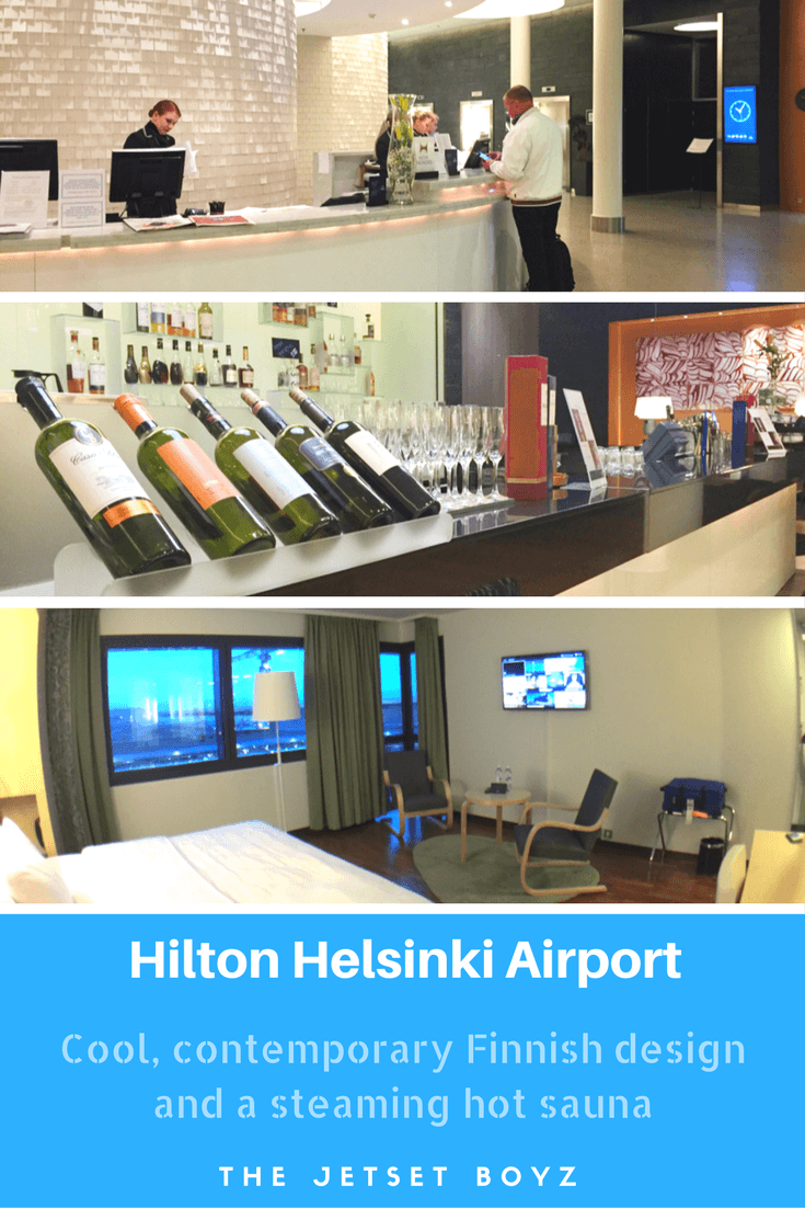 A private sauna and runway views for a stopover at the Hilton Helsinki Airport