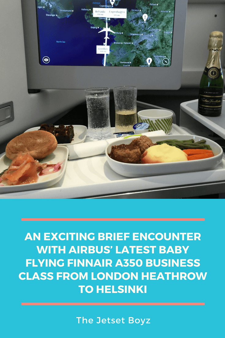 An exciting brief encounter with Airbus' latest baby flying Finnair A350 Business Class from London Heathrow to Helsinki
