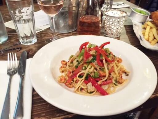 Bart opted to try the Crab Linguine, a mix of Devon crab and rock lobster in a chilli butter with fresh coriander from the specials menu.