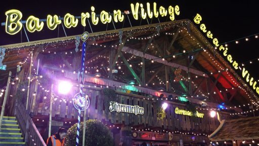 Winter Wonderland's Bavarian Village, with its rustic wooden chalets, is the perfect place to unwind and enjoy some delicious Bavarian fare.